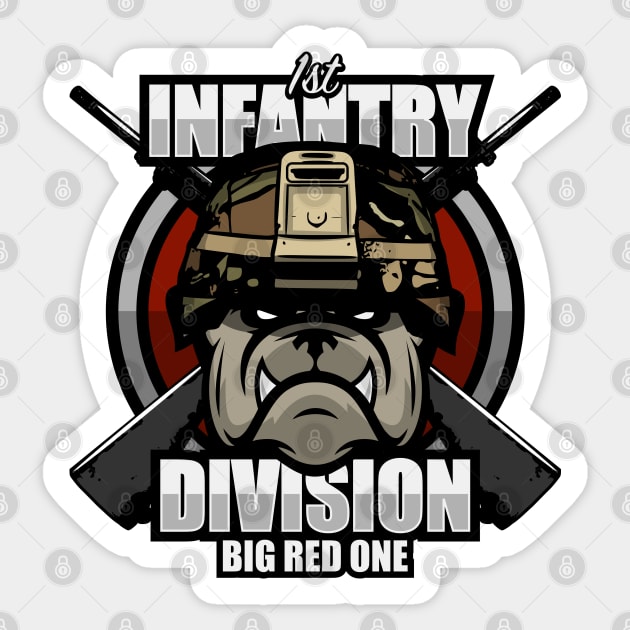 1st Infantry Division Sticker by TCP